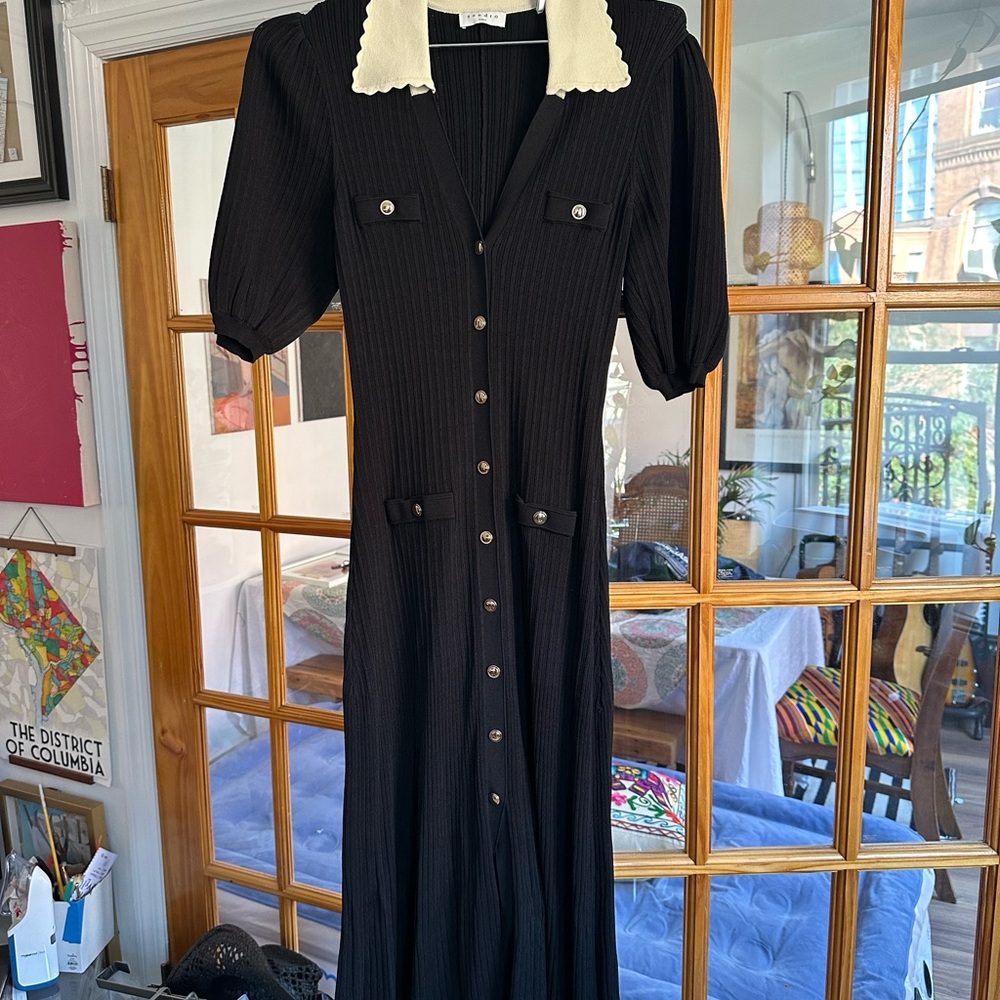 Sandro Contrast Color Dress